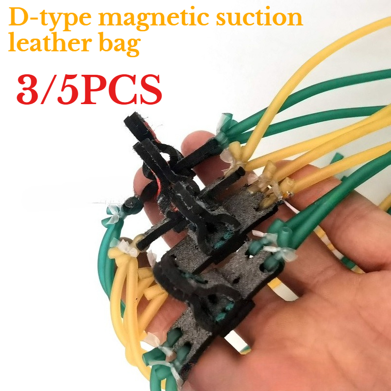 Hunting And Outdoor Supplies - 3/5PCS Kantong Kulit Magnetik Tipe-D, Aksesoris