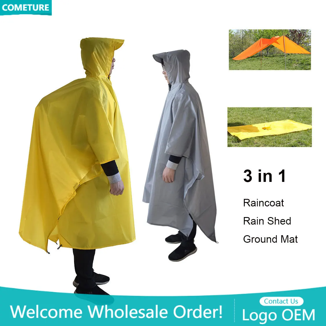 Hunting And Outdoor Supplies - Jas Hujan 3 In 1 Ponco