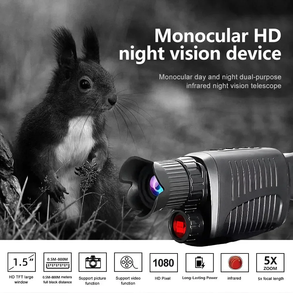 Monokuler Penglihatan Malam HD - Hunting Outdoor Day ulasan dan harga
