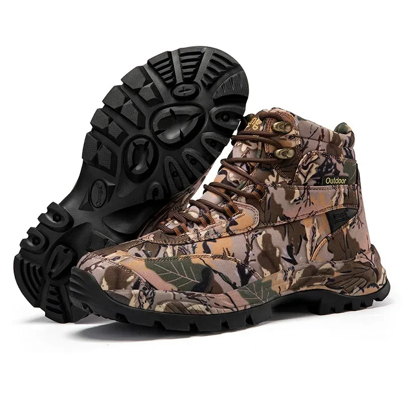 Sepatu Bot Berburu Kamuflase H - Outdoor Hunting Boots For Men ulasan dan harga
