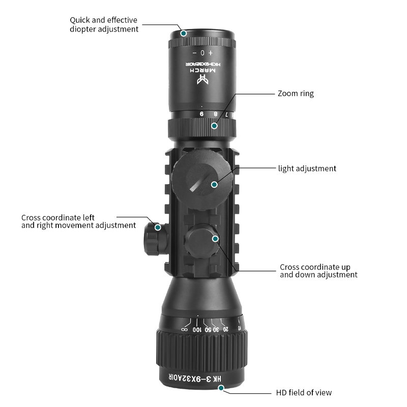Teropong Taktis HK 3-9X32AOIR  - Outdoor Hunting Lab ulasan dan harga