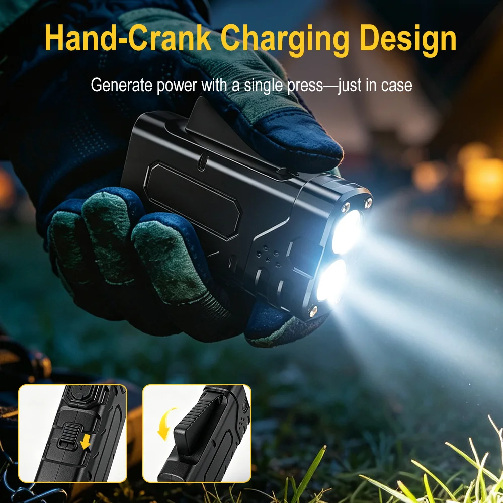 BORUIiT Senter LED EDC dengan  - Hunting Fishing Outdoor ulasan dan harga