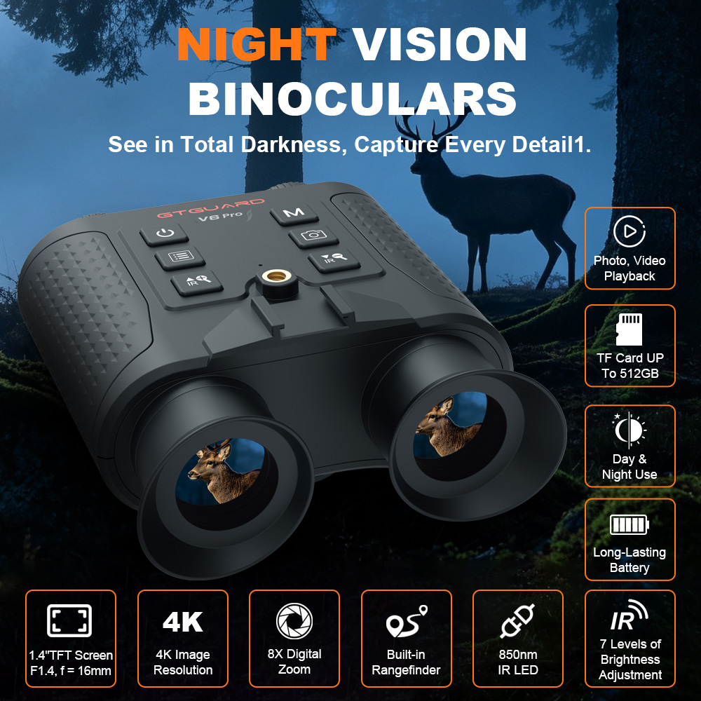 Teropong Penglihatan Malam 4K  - Hunting Outdoor Day ulasan dan harga